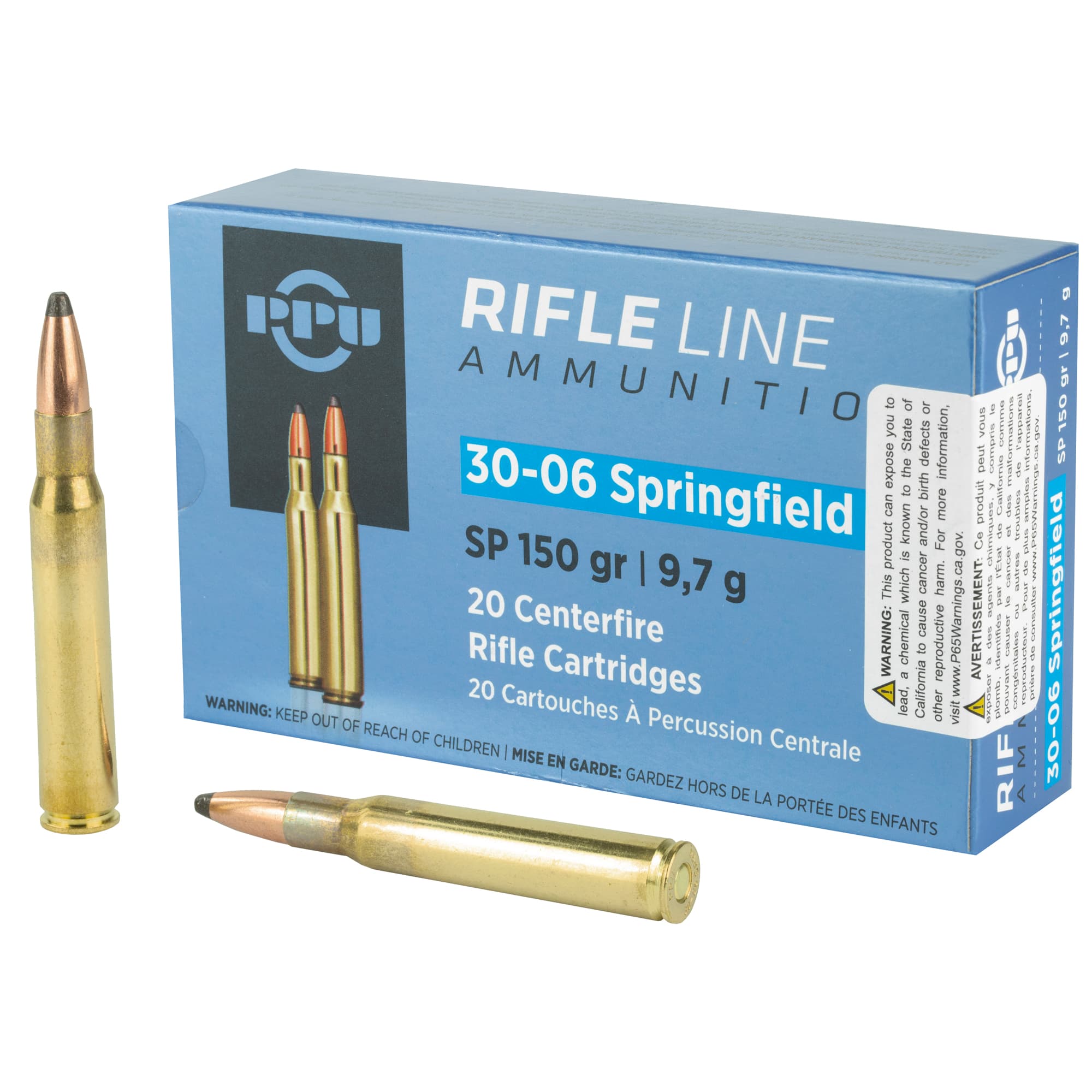 Prvi Partizan PPU PP30061 30-06 Springfield Soft Point 150 Grain 20 Rounds