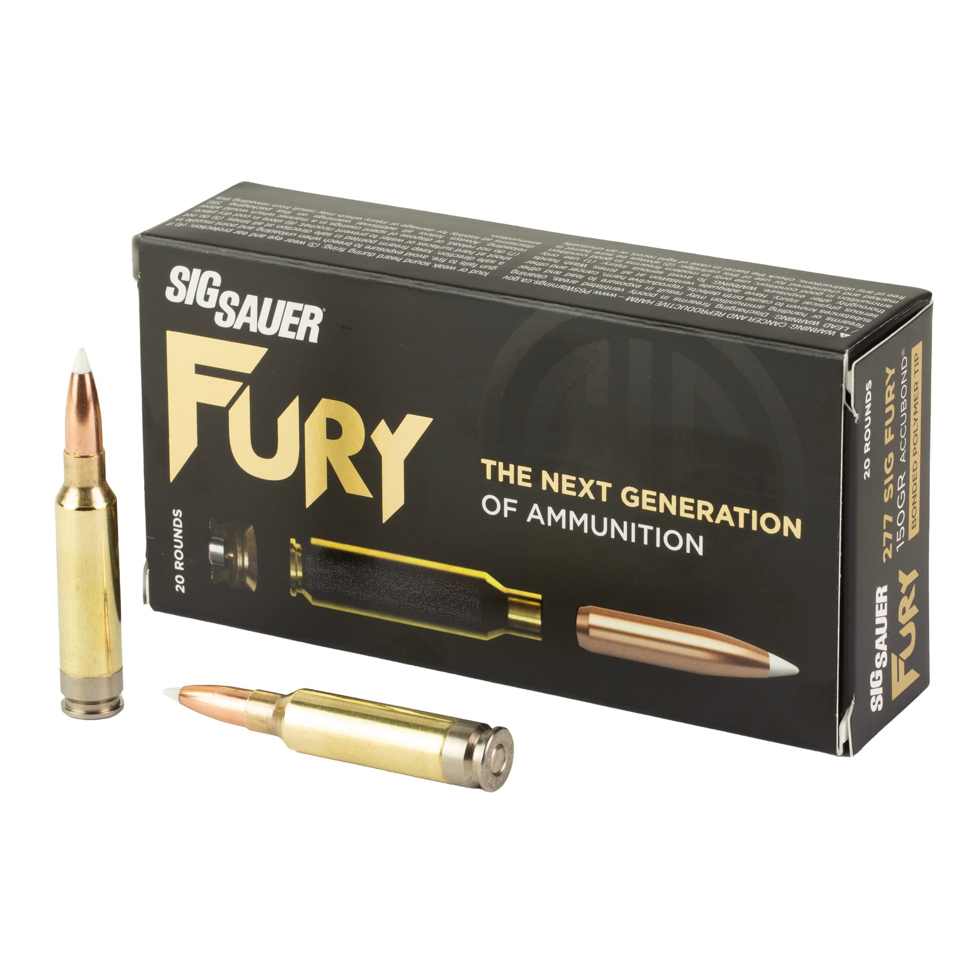 Sig Sauer Fury 277 Sig Fury Nosler AccuBond 150 Grain 20 Rounds