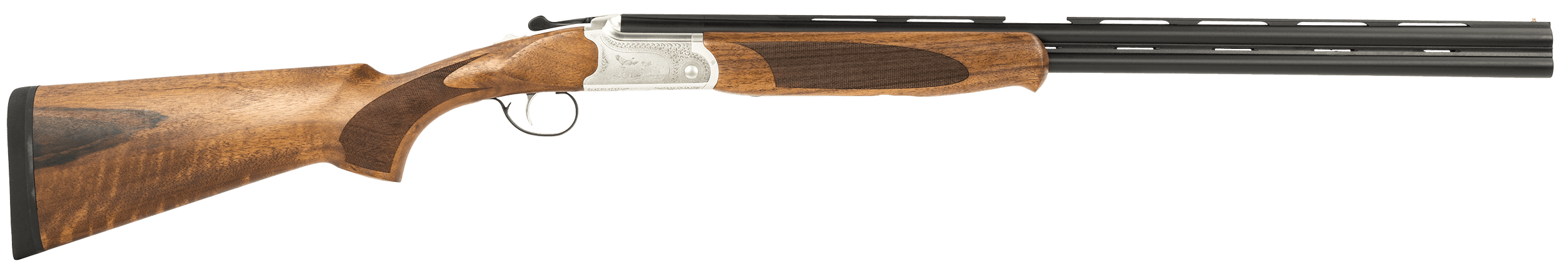 American Tactical Inc. Cavalry 28 Gauge 26in 2rd Gray Matte Blued Silver Engraved Wood Stock