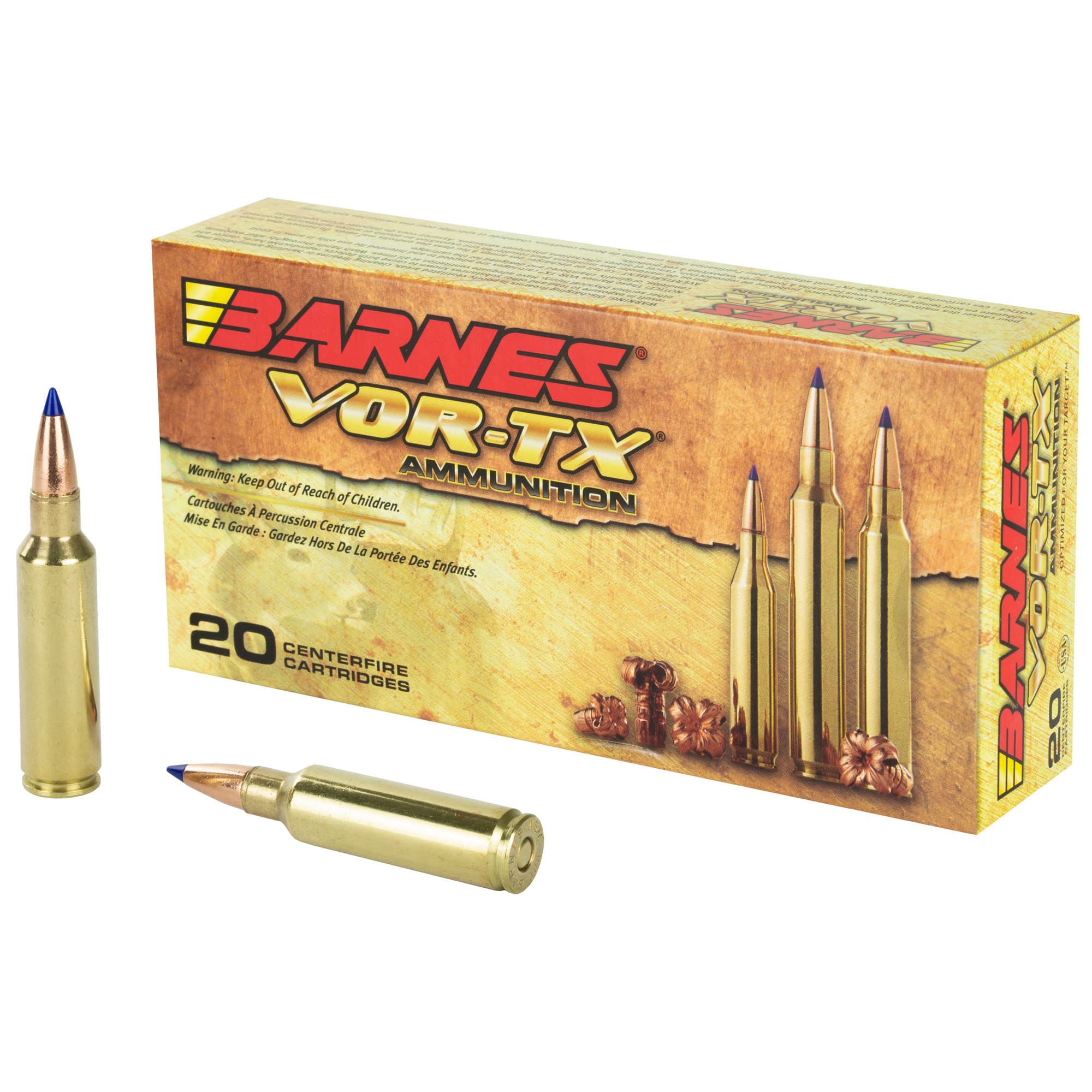 Barnes Bullets VOR-TX 300 Winchester Short Magnum Tipped Triple Shock X 165 Grain 20 Rounds