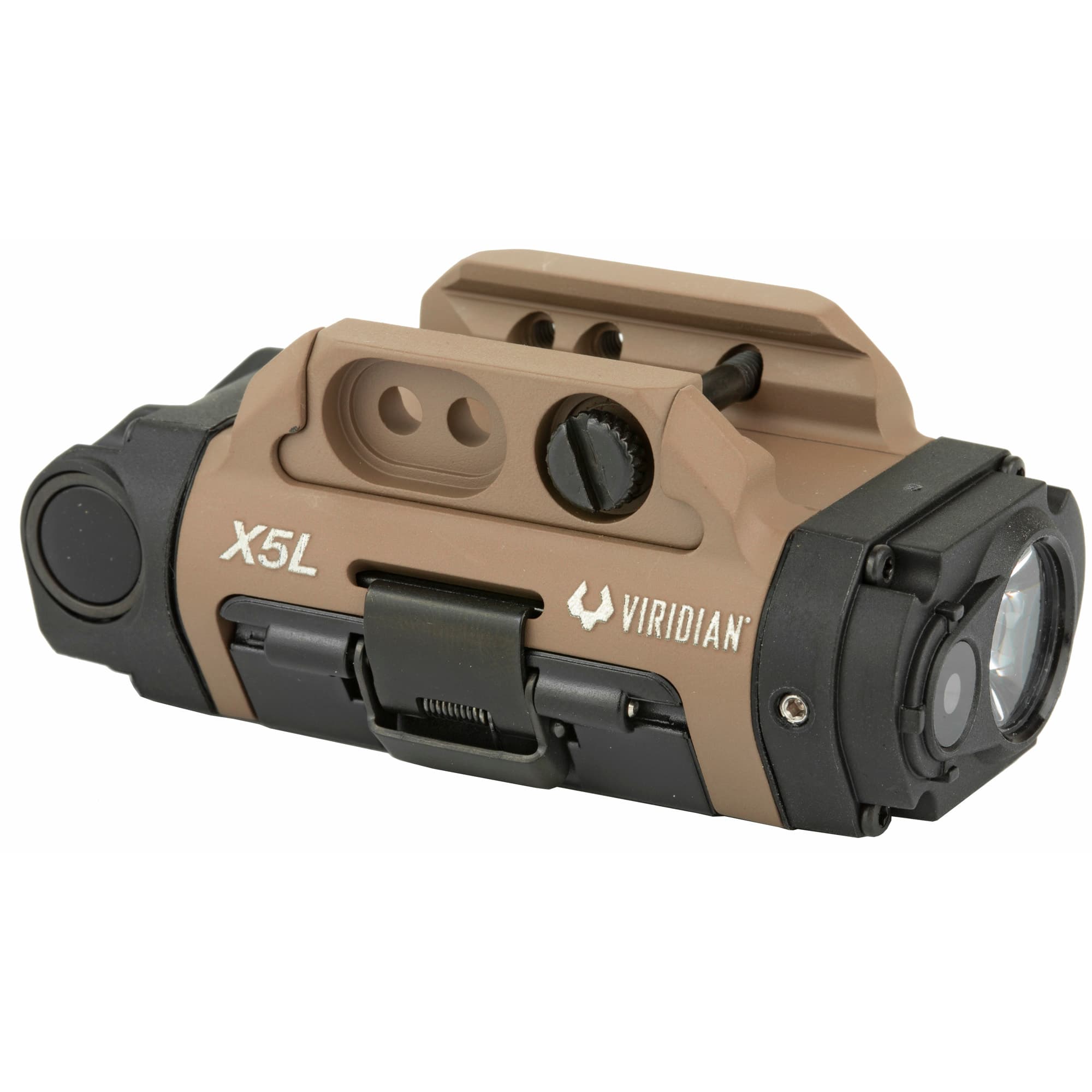 Viridian X5L-FDE Gen 3 Universal Rail Light Green Laser 500 Lumens