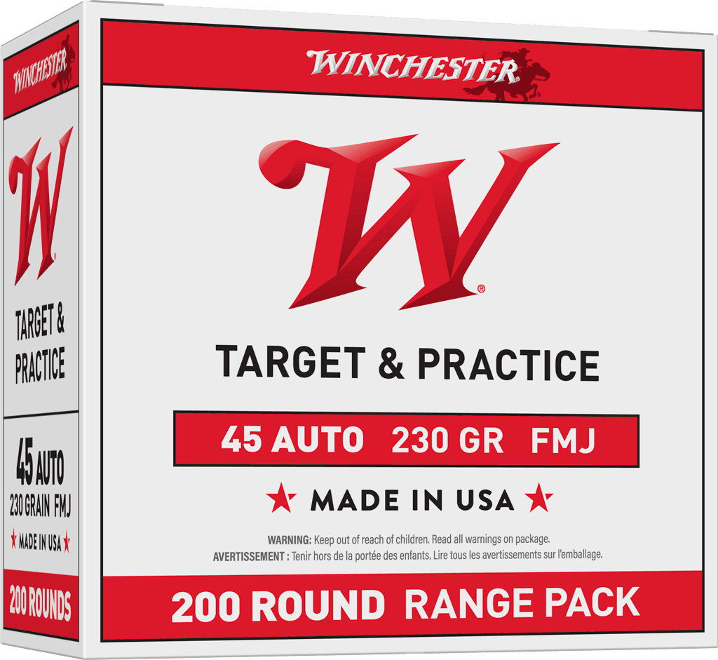 Winchester Usa Pistol 45 Acp Full Metal Jacket 230 Grain 200 Rounds