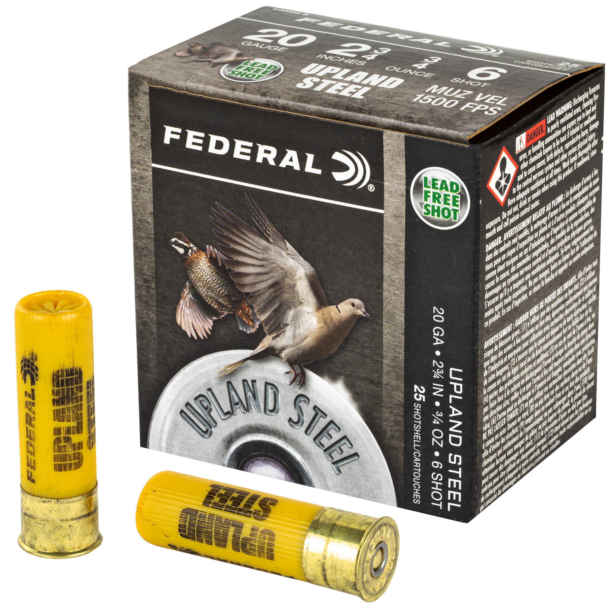 Federal Upland Steel 20 Gauge Steel 3/4 oz 25 Rounds