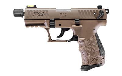 Walther P22Q Tactical Pistol 22 Long Rifle 3.42 in FDE 10 rd.