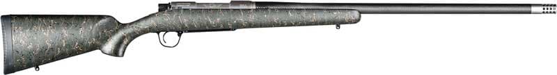 Christensen Arms 8010617300 Ridgeline FFT 6.5 PRC 3+1 20" Carbon Fiber/Threaded Barrel, Stainless Steel, Green with Black/Tan Accents Stock,