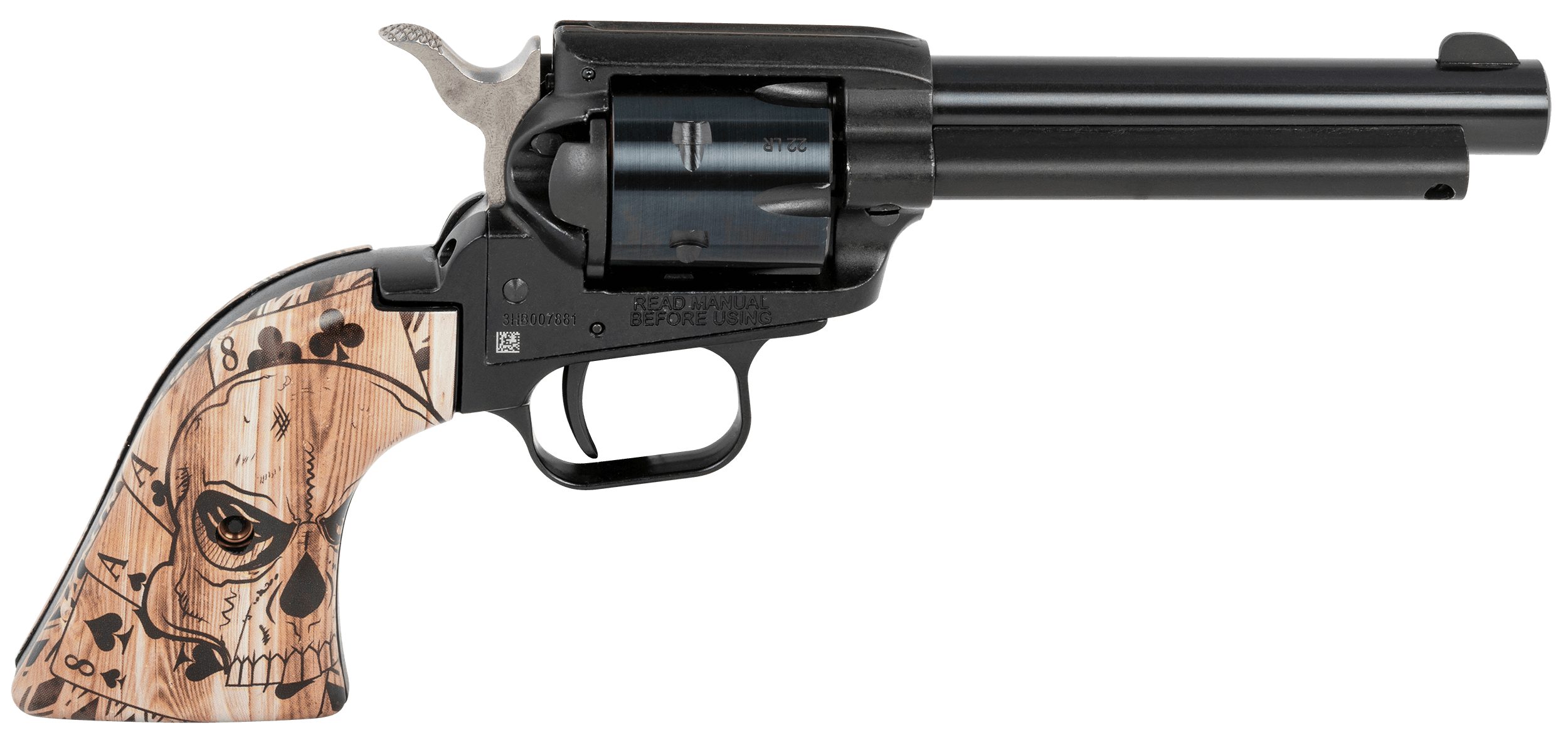 Heritage Rough Rider .22 Lr 4.75 inch 6 rounds Oxide Dead Mans Hand Ivory