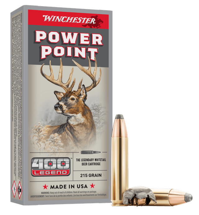 Winchester Power Point 400 Legend Pointed 215 Grain 20 Rounds