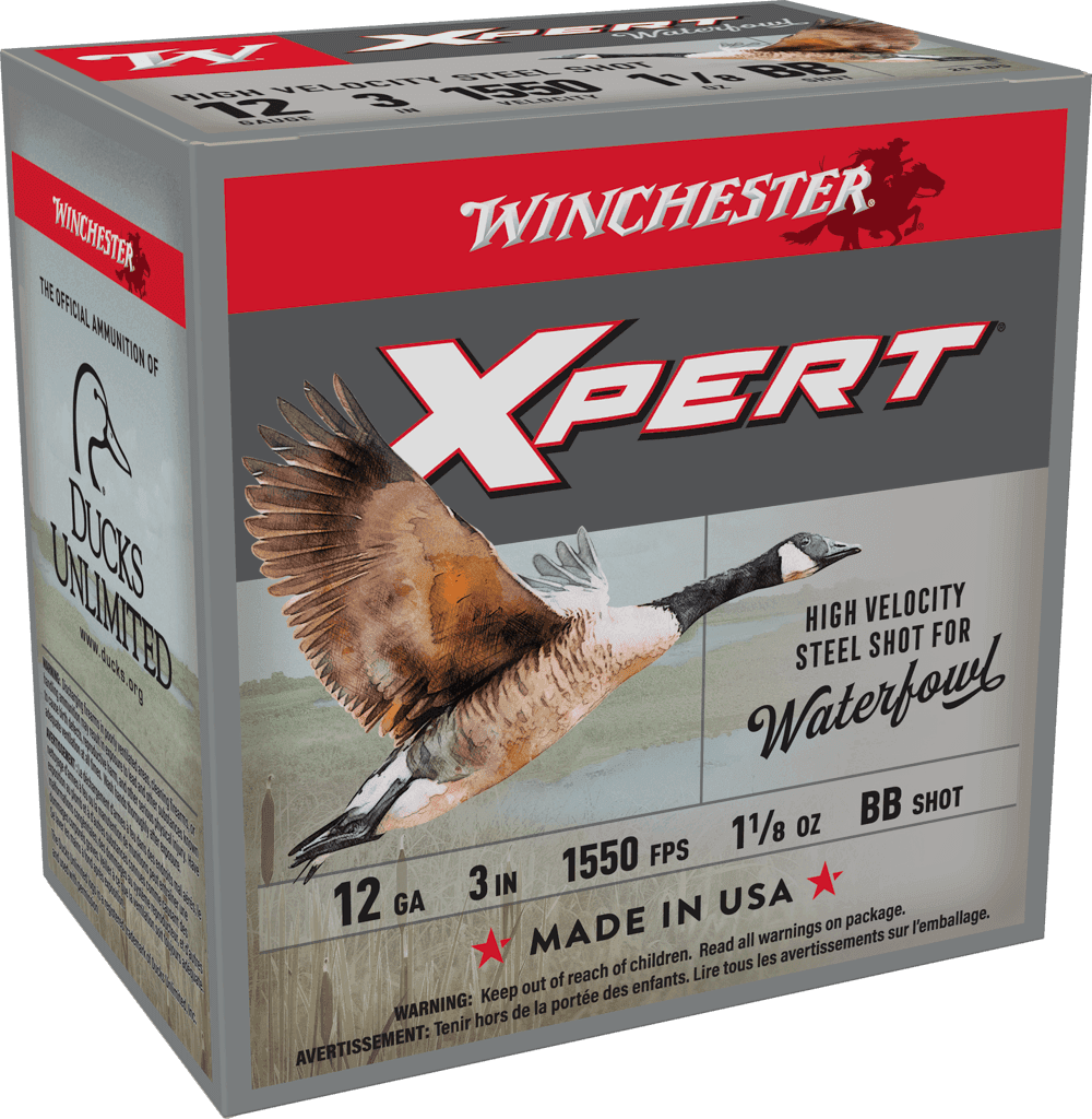 Winchester Super Xpert Hi Velocity Steel 12 Gauge BB Shot 1 1/8 Ounce 25 Rounds