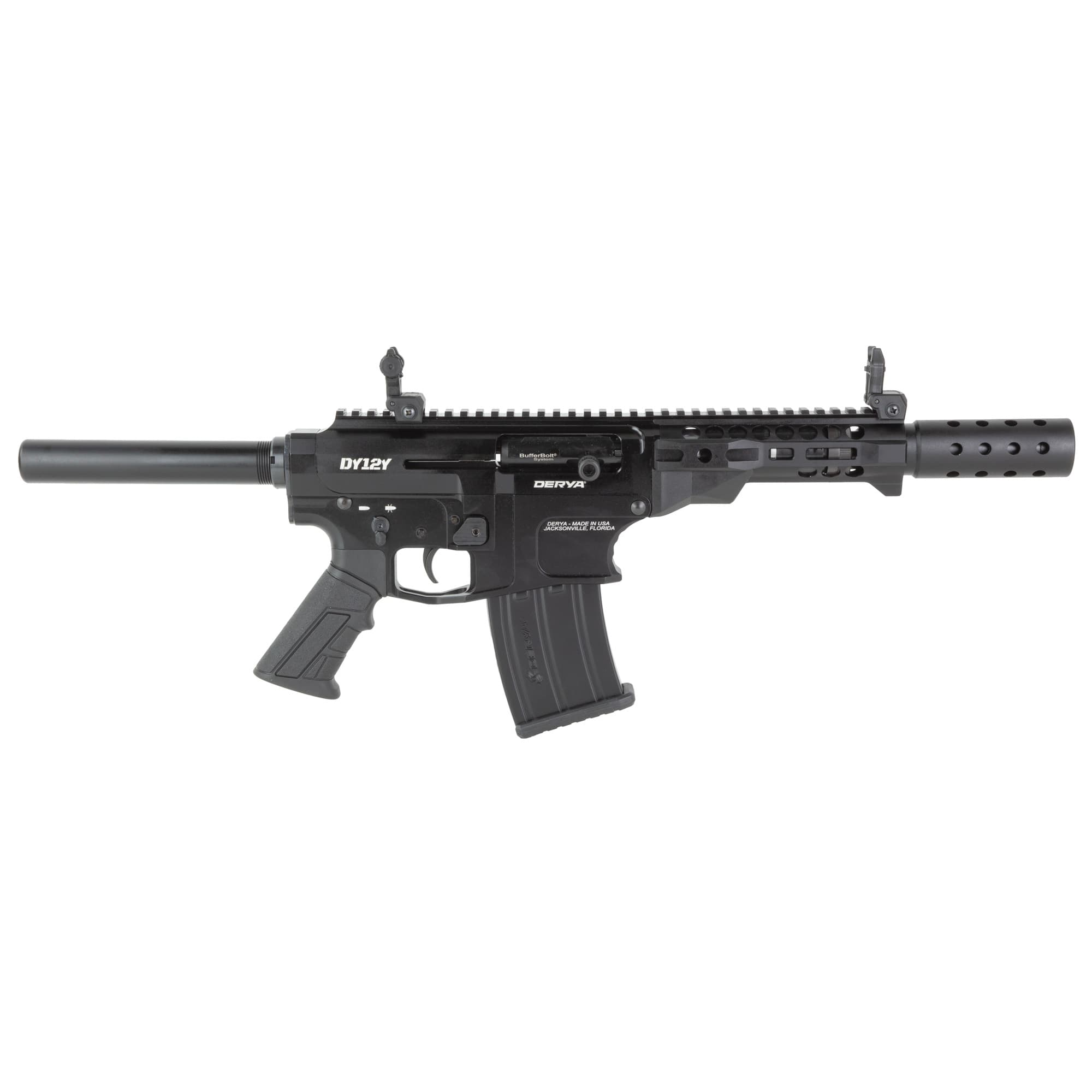 Derya Firearms DY12Y11US DY12Y 12 Gauge Semi-Auto 5+1 11" Threaded Barrel Pistol Grip