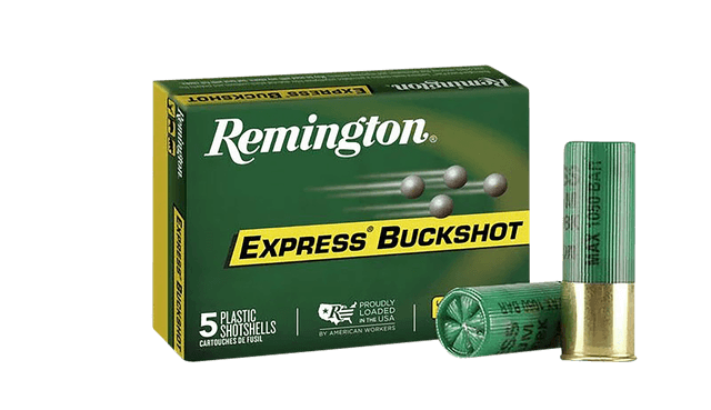 Remington Express Buffered Buckshot 12 Gauge 4 Buckshot 27 Grain 5 Rounds