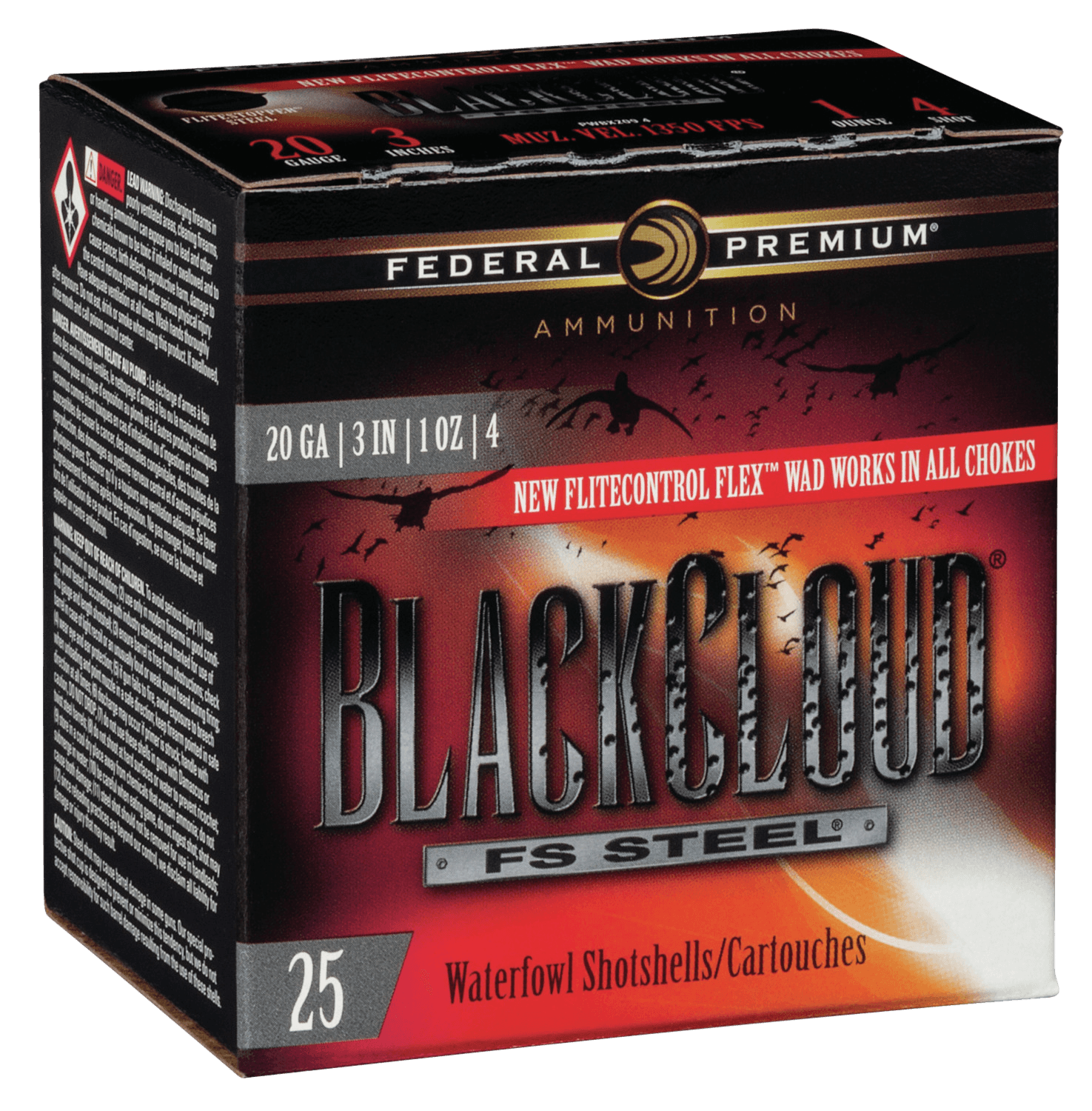 Federal, Cloud Waterfowl, 20 Gauge, Steel, 1 oz, 25 Rounds