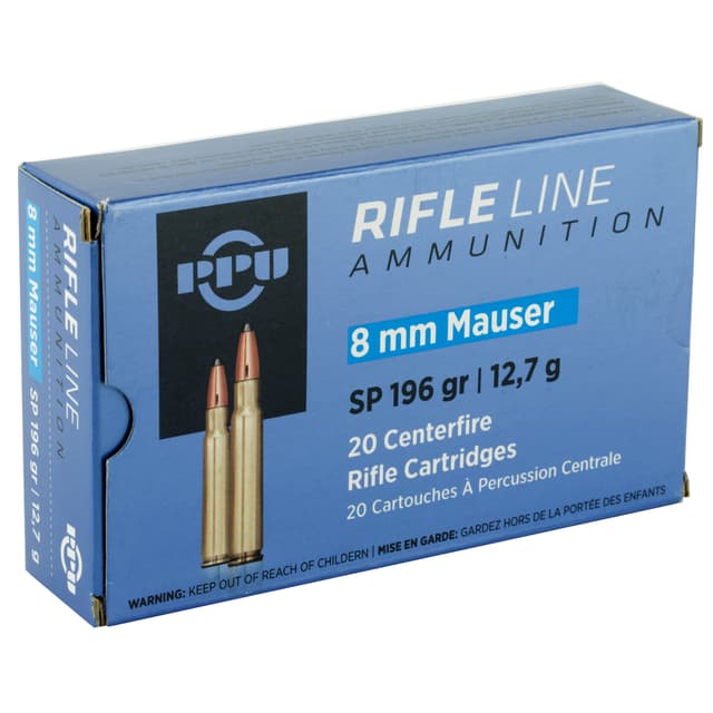 Prvi Partizan PP8S 8mm Mauser Soft Point 196 Grain 20 Rounds