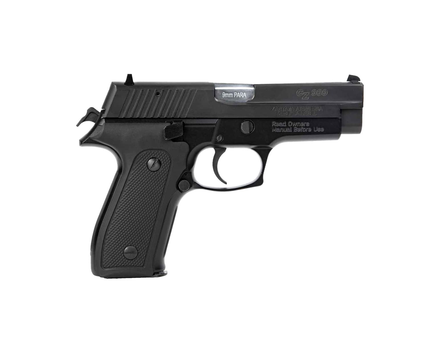 Zastava CZ999 9mm 4.25 Inch Barrel 15 Round Pistol Ambidextrous Controls
