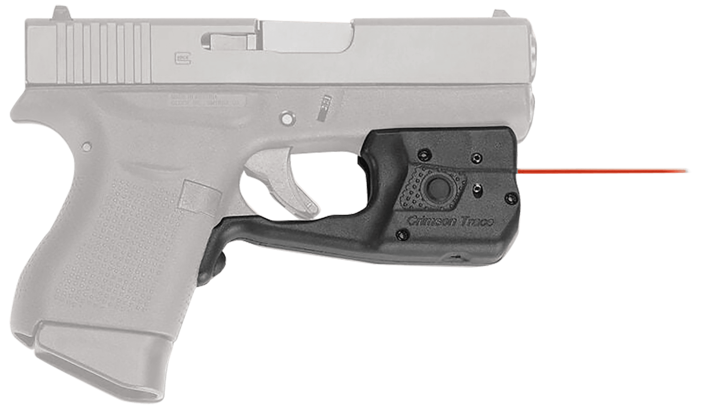 Crimson Trace 0152801 LL-803 Laserguard Pro  Black Red Laser Glock 42/43/43X/48