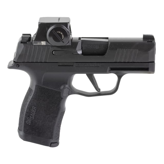 Sig Sauer 365X9BXR3RXSL P365X w/Romeo-X Sig Loc 9mm Luger 12+1 3.10" Black Barrel, Black Nitron Stainless Steel Serrated w/Optic Slide, Black Polymer Frame w/Accessory Rail, Sig ROMEO-X SIG-LOC