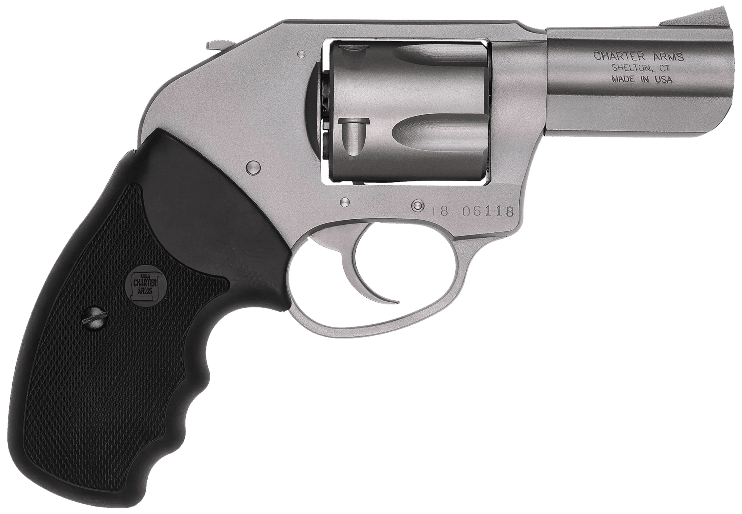 Charter Arms Bulldog 44 Special 2.5 in 5 rd Stainless Full Grip