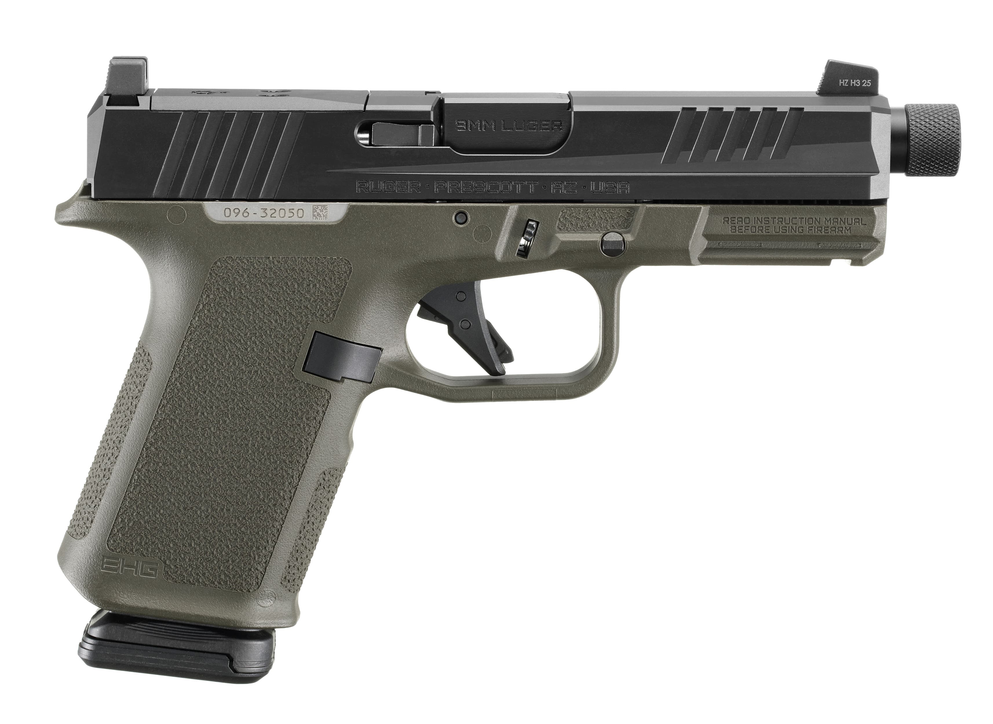 Ruger 19436 Rxm 9mm 4.5 inch 15 round Magpul Od Green Fnc Nitride Optic Ready