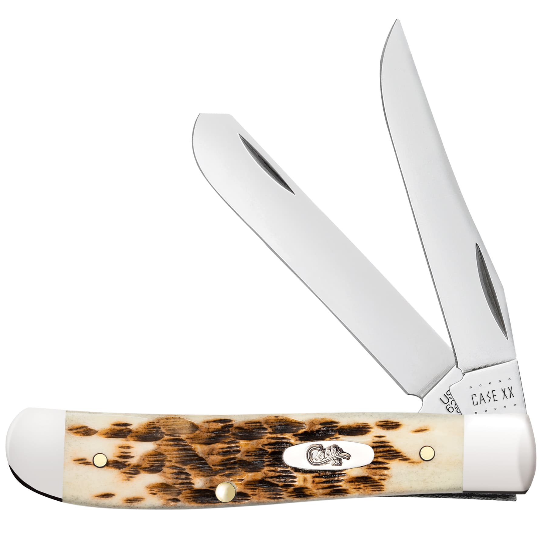 CASE MINI TRAP 2BL 3.5" AMBER BONE