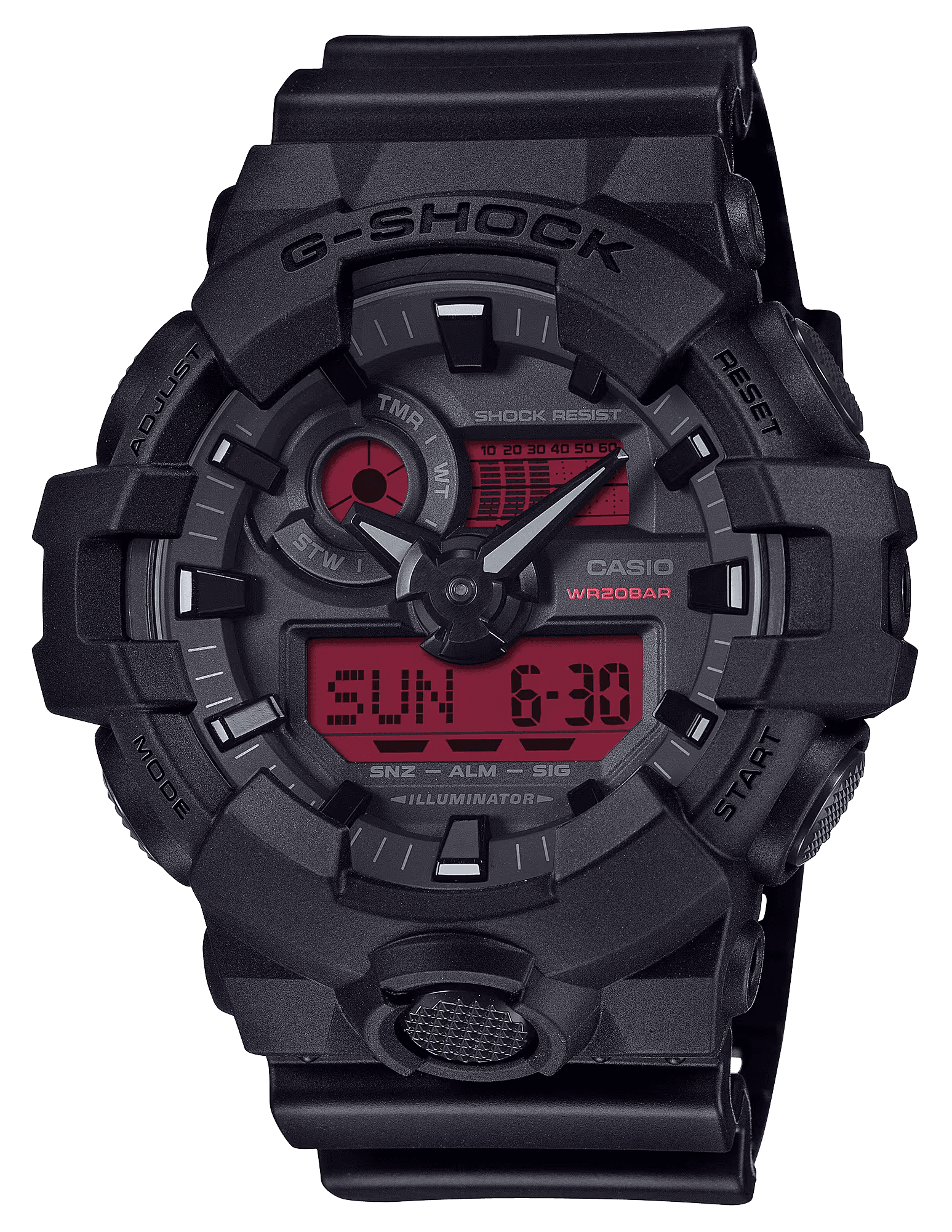 G-SHOCK GA-700 Analog Digital Watch Red