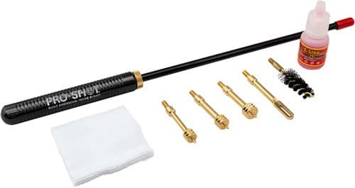 Pro-Shot Multi Caliber Pistol Cleaning Kit 8" Coated Rod