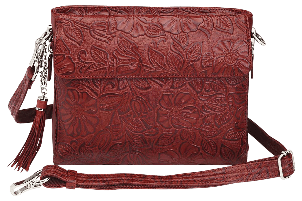 Gun Tote'n Mamas GTM-22 Clutch Concealed Carry Purse Cowhide Cherry