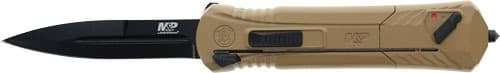 Smith & Wesson M&P OTF 3.5" Single Edge Knife - FDE