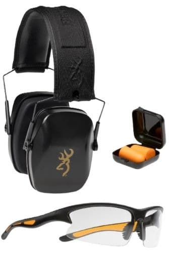 Browning Range Kit Earmuffs and Shooting Glasses