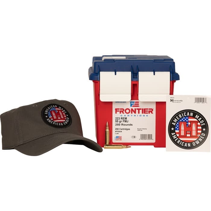 Hornady Frontier 223 Rem 55gr FMJ 250rd Ammo Can