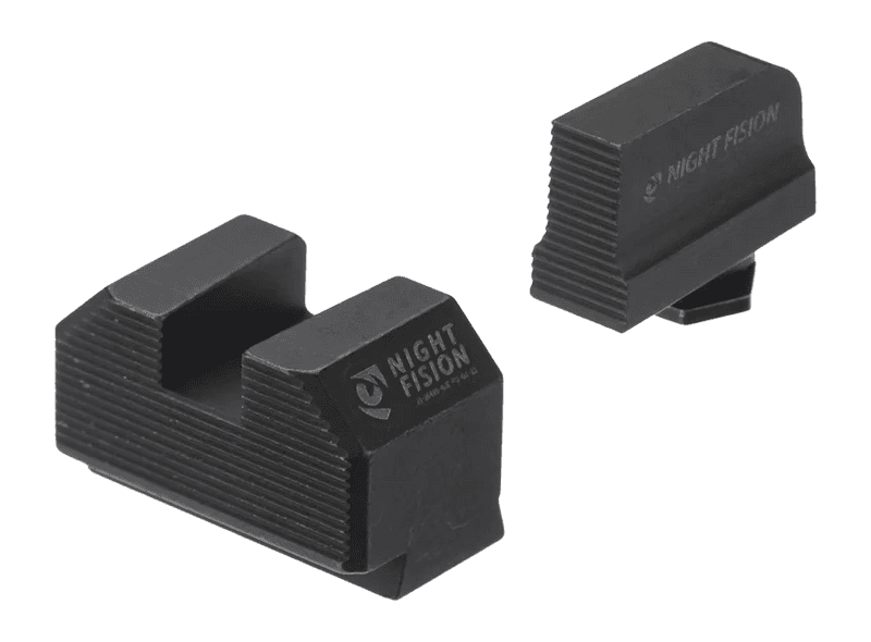 Night Fision Glock 43X Stealth Blackout Optic Height Sights