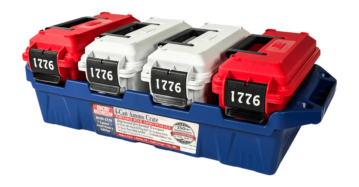 MTM 1776 Limited Edition 30 Cal Ammo Crate with 4 Ammo Cans