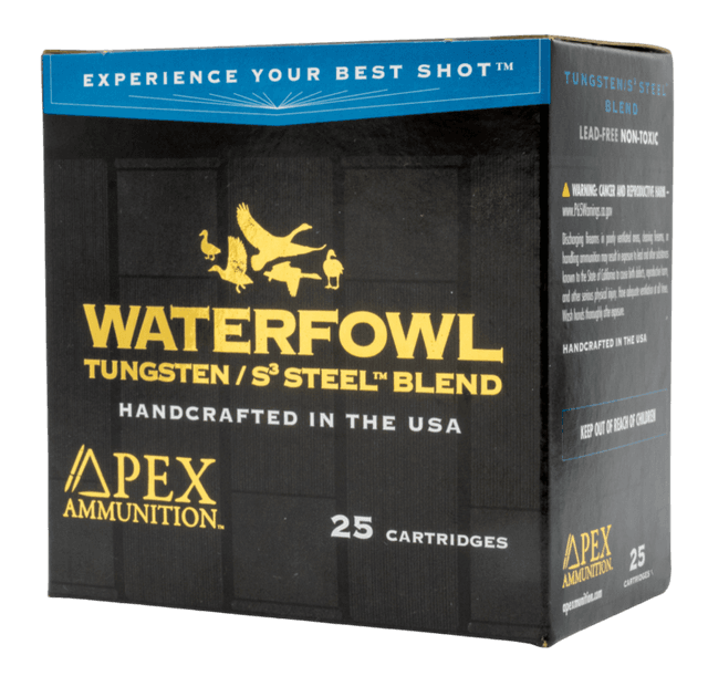 Apex Ammunition Waterfowl TSS/S3 Steel 20 GA 3" 1-1/8oz #3/#8 25rd Box