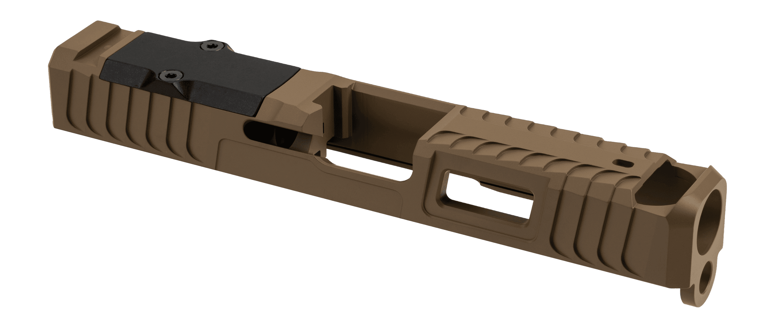 Zaffiri Precision IBS Ported Stripped Slide for Glock 19 Gen 3 RMR Cut FDE