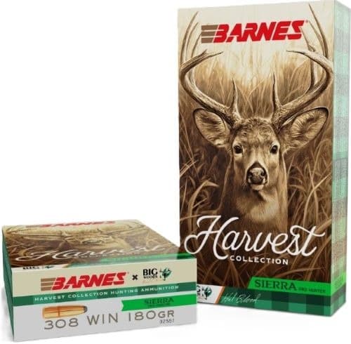 Barnes Harvest Collection Big Woods 308 Win 180gr Sierra Pro-Hunter RN 20rd Box