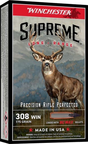 Winchester Supreme Long Range 308 Win 175gr BC MAX 20rd Box