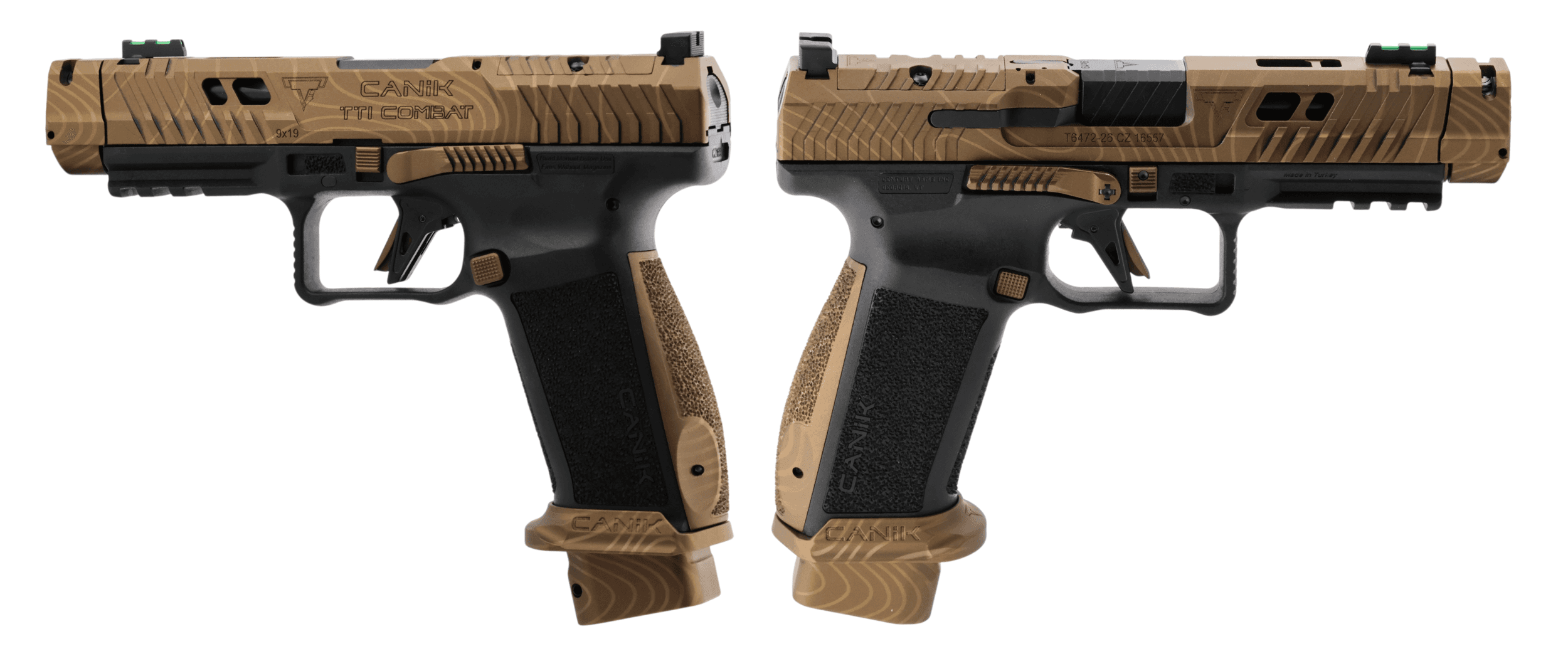 Canik TTI Combat Topo 9mm 4.6" 18rd Bronze Pistol
