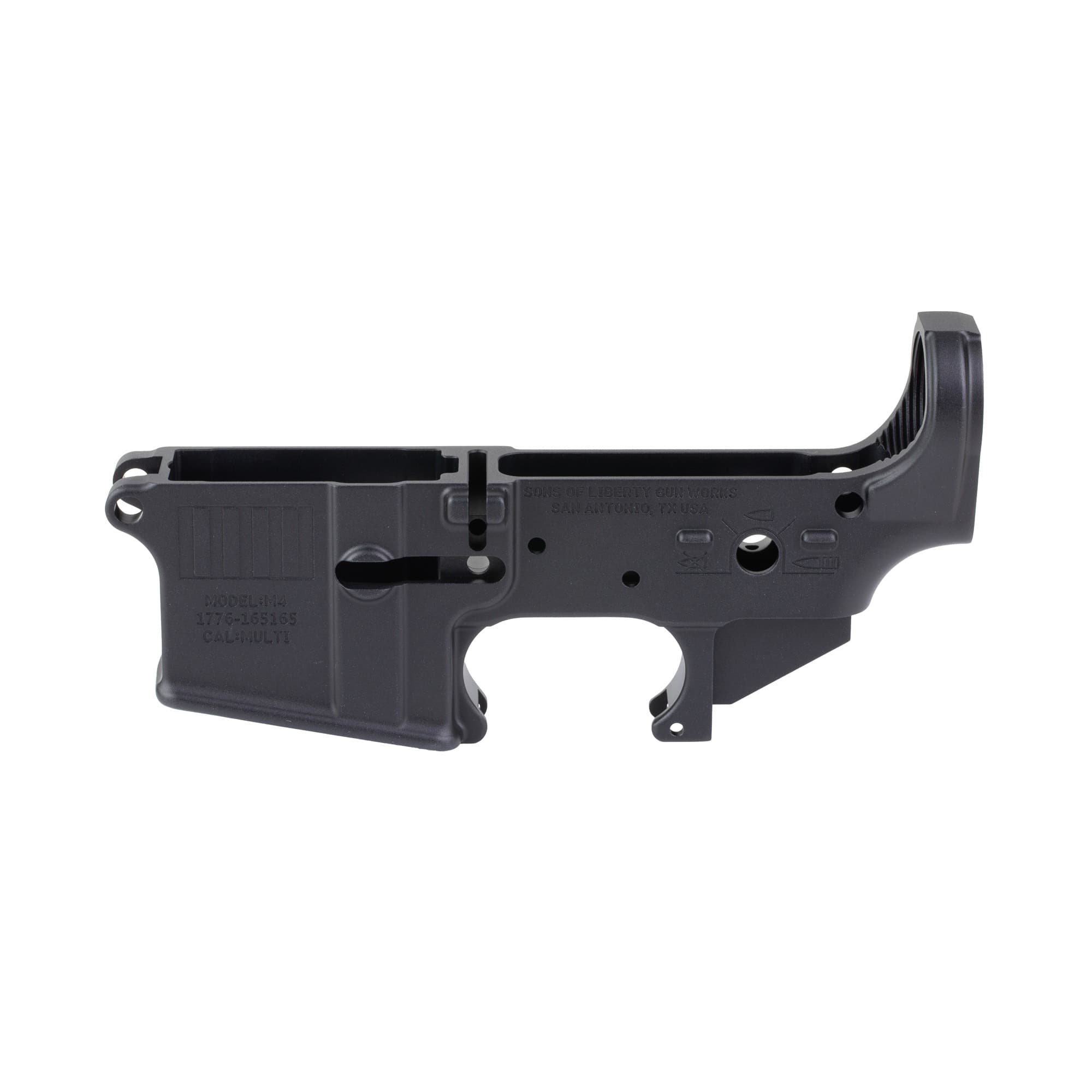 Sons of Liberty Gun Works Rebellious Stripes AR-15 Stripped Lower Receiver