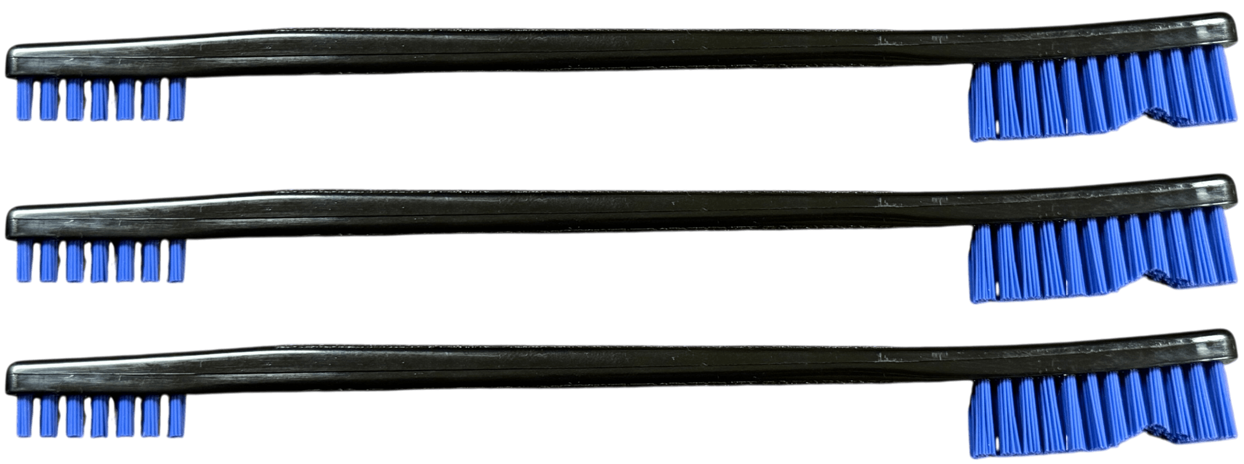 Pro-Shot Double End Utility Brush Stiff Blue 3 Pack