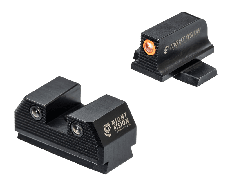 Night Fision Optics Ready Stealth Night Sights for Sig Sauer P365 Orange Front