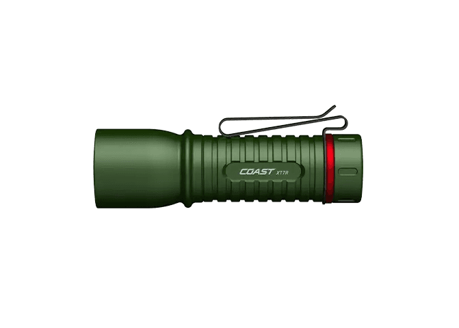 Coast XT7R 1500 Lumen Rechargeable Flashlight Forest Green