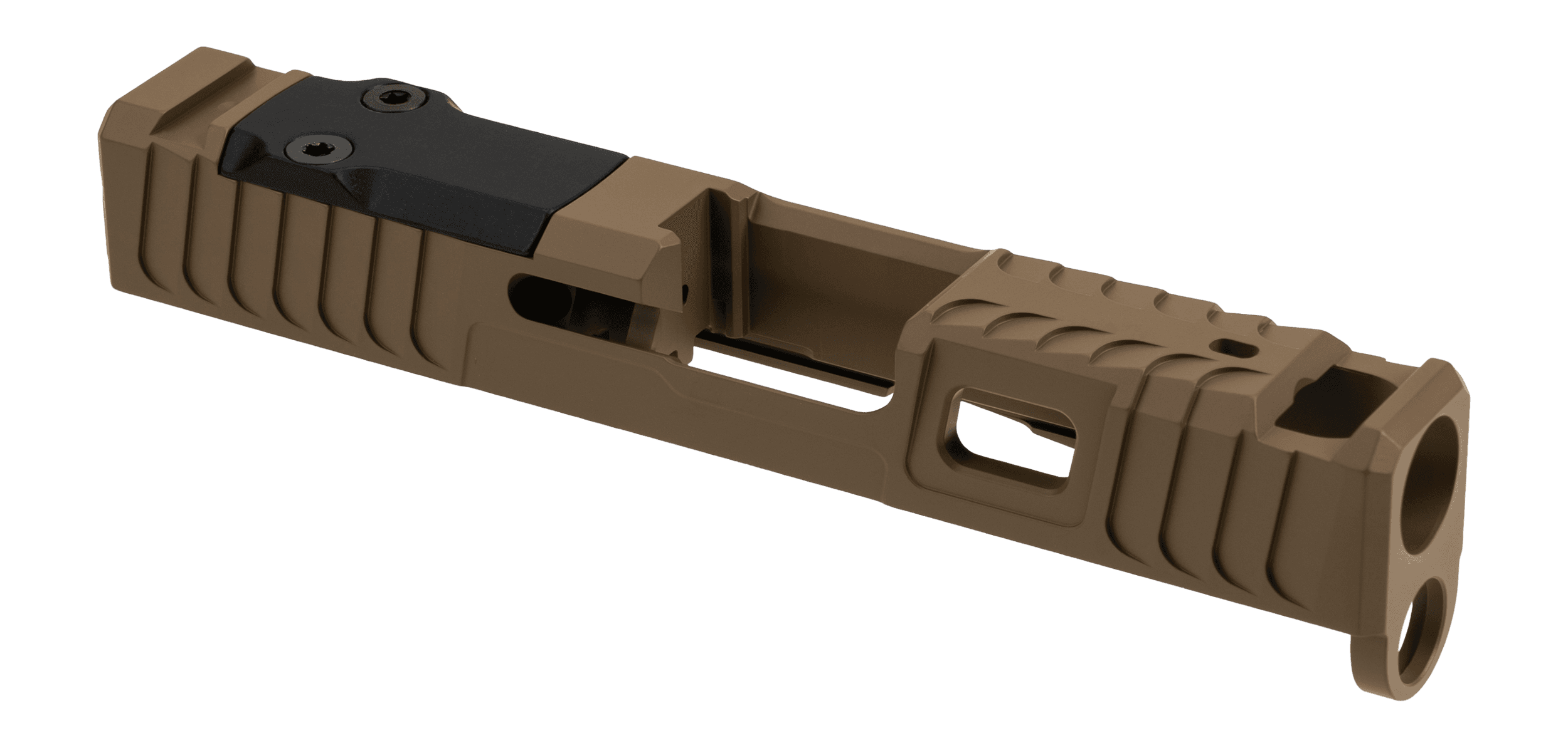 Zaffiri Precision IBS Ported Stripped Slide for Glock 43/43X RMSc Cut FDE