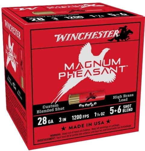 Winchester Magnum Pheasant 28 GA 3" 1-1/8oz #5 & #6 25rd Box