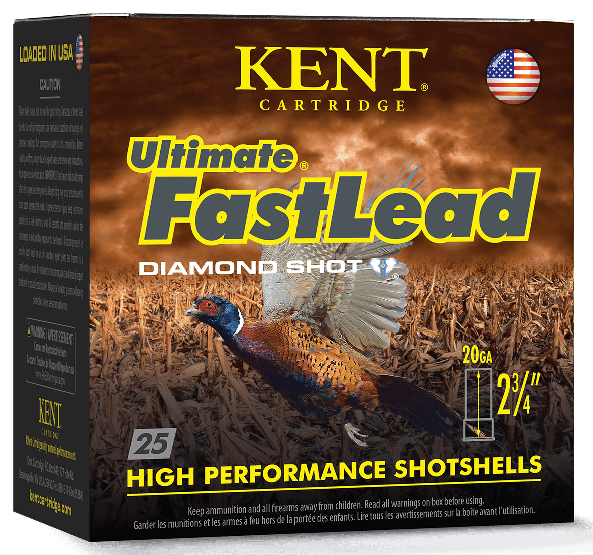 Kent Ultimate FastLead 20 GA 2.75" 1oz #7.5 25rd Box