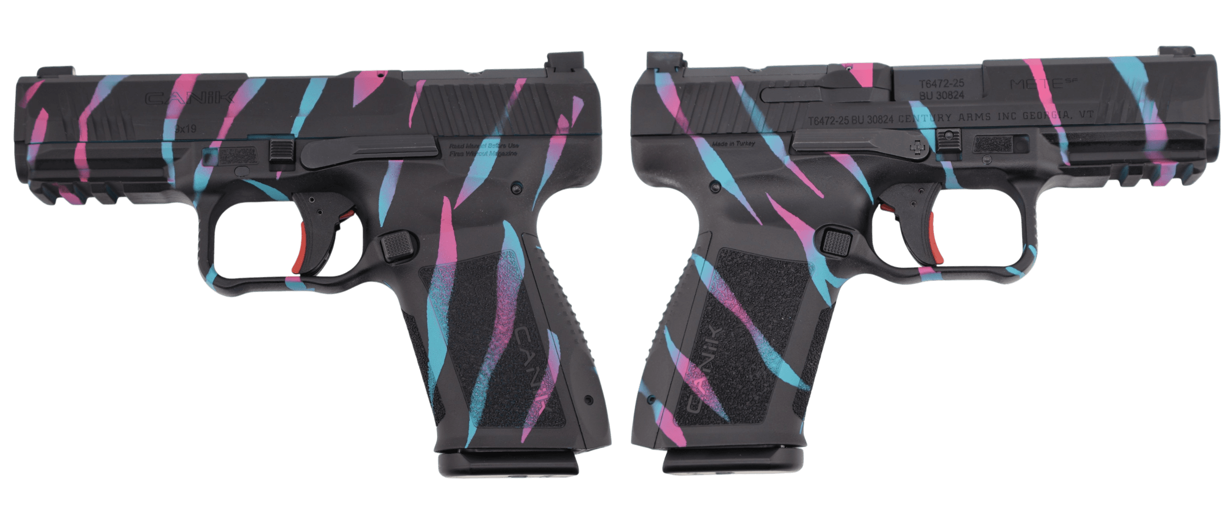 Canik METE SF Miami Tiger Stripe 9mm 4.19" 15rd Pistol
