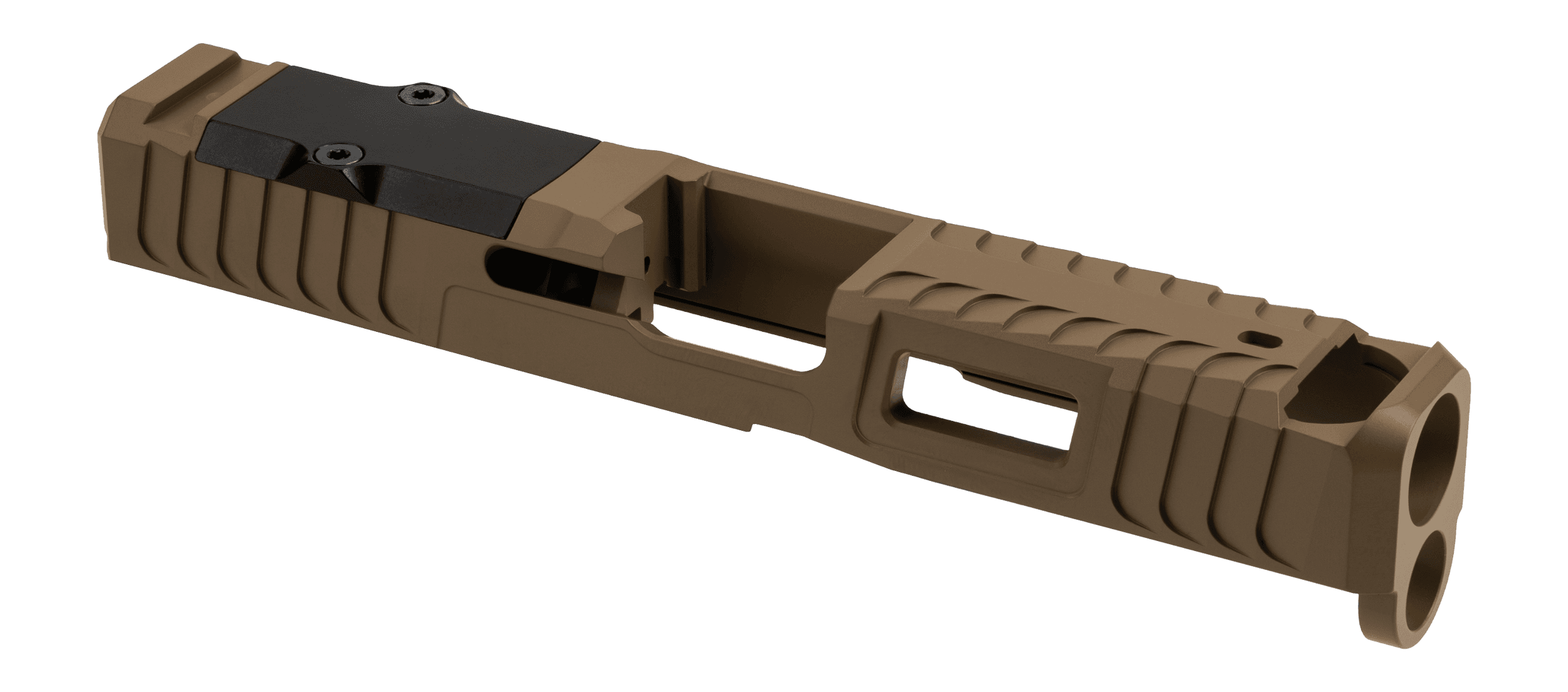 Zaffiri Precision IBS Ported Stripped Slide for Glock 19 Gen 5 RMR Cut FDE