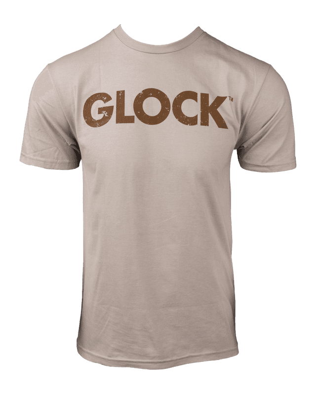 Glock Caliber Short Sleeve T-Shirt Tan 2XL