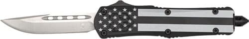 CobraTec FS-3 Small Blackout American Flag 2.75" Drop Point OTF Knife