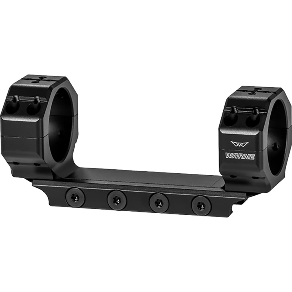 Warne 7821M Precision Mount Scope Mount Ring Combo Picatinny 34mm 0 MOA Medium Height