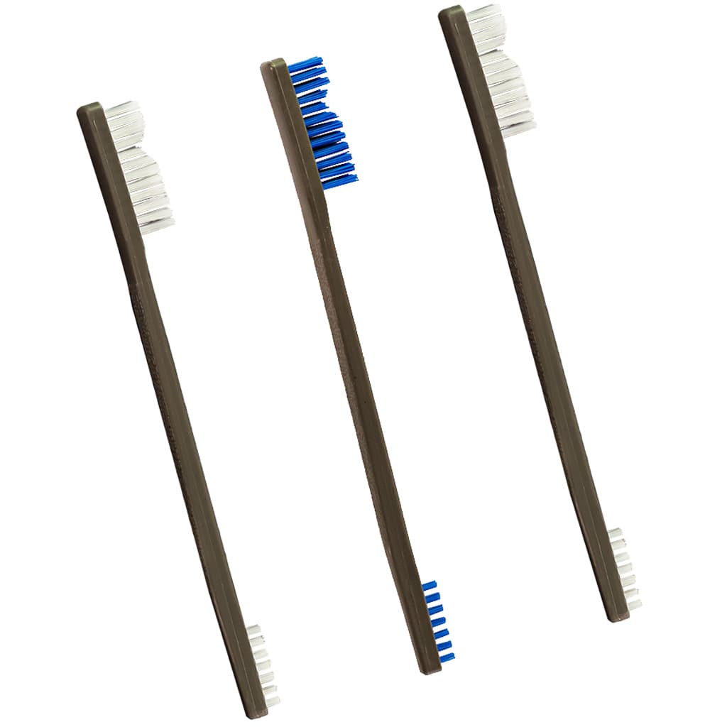 Otis FG3163 AP Brushes  Bronze/Nylon/Stainless Steel Bristles 3 Pack