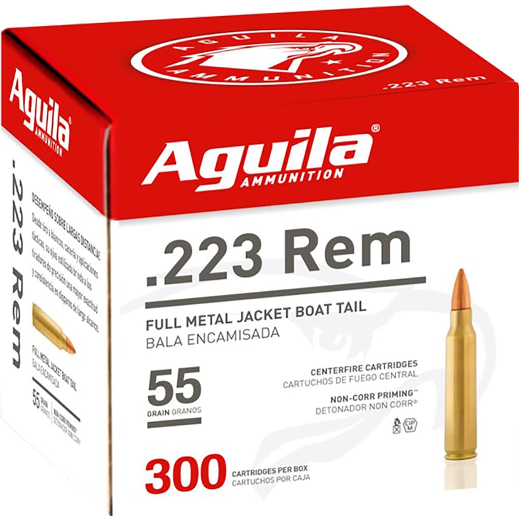 Aguila Ammunition, .223 Rem, Full Metal Jacket, 55 Grain, 300 Rounds