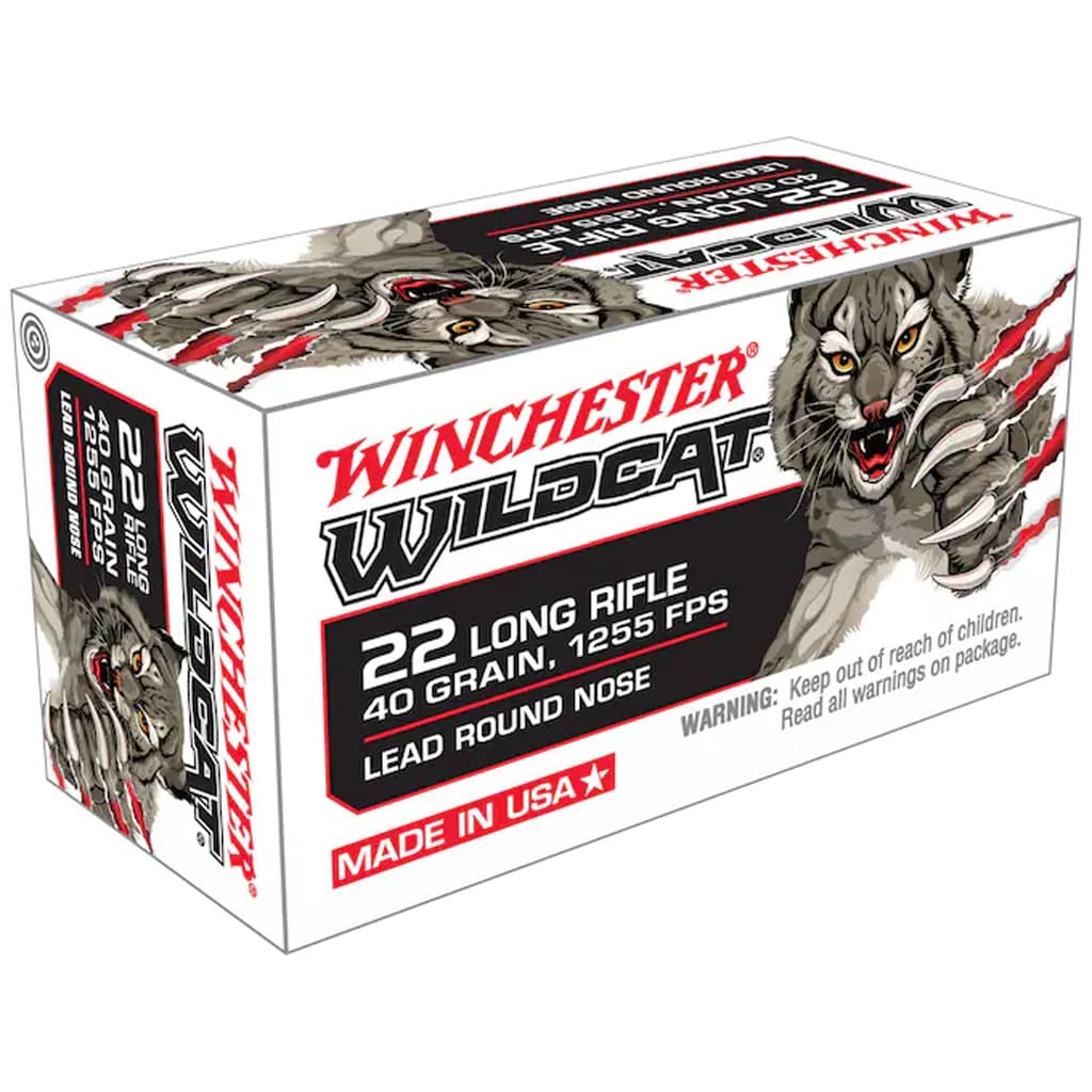 Winchester USA White Box 22 Long Rifle Lead Round Nose 40 Grain 50 Rounds